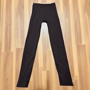 Spanx Womens L/G Black Seamless High‎ Waist Shaping Tights Leggings Shapewear